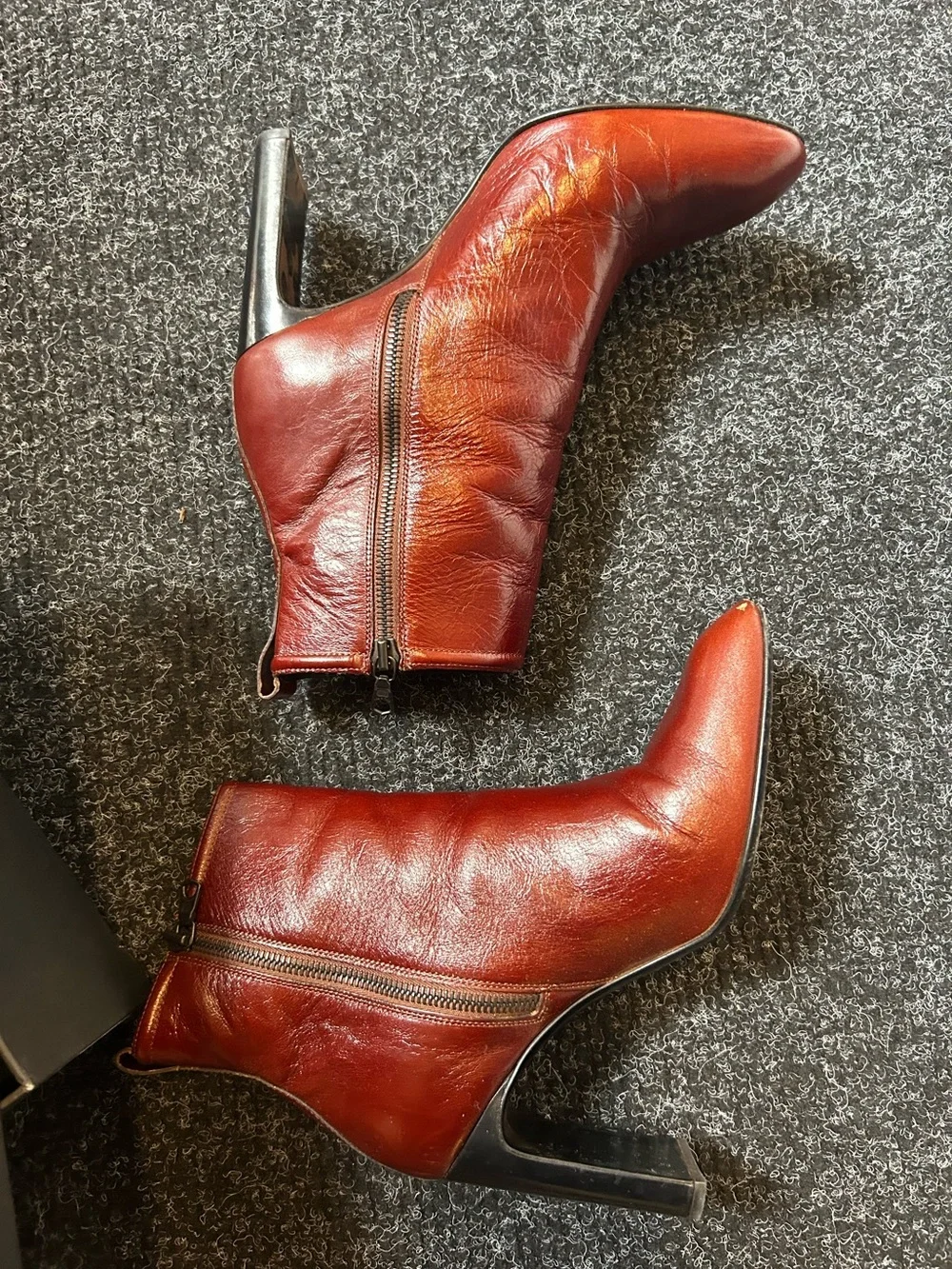 Rag & Bone Mahogany leather Ellis Ankle Boots Size 39